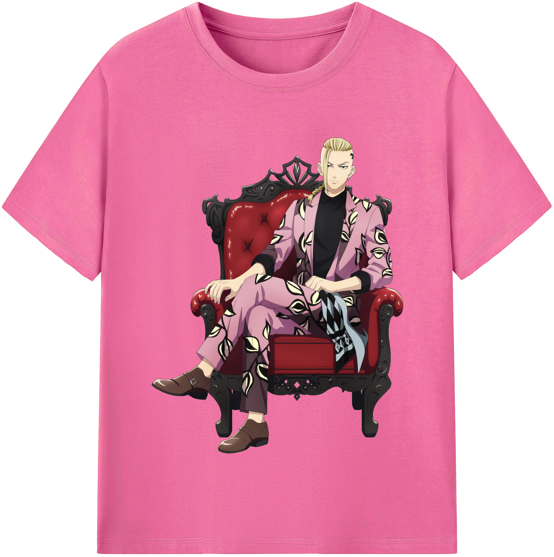 （画像用） 東京リベンジャーズ Tokyo Revengers レディースカジュアルプリントTシャツ（綿100％）
